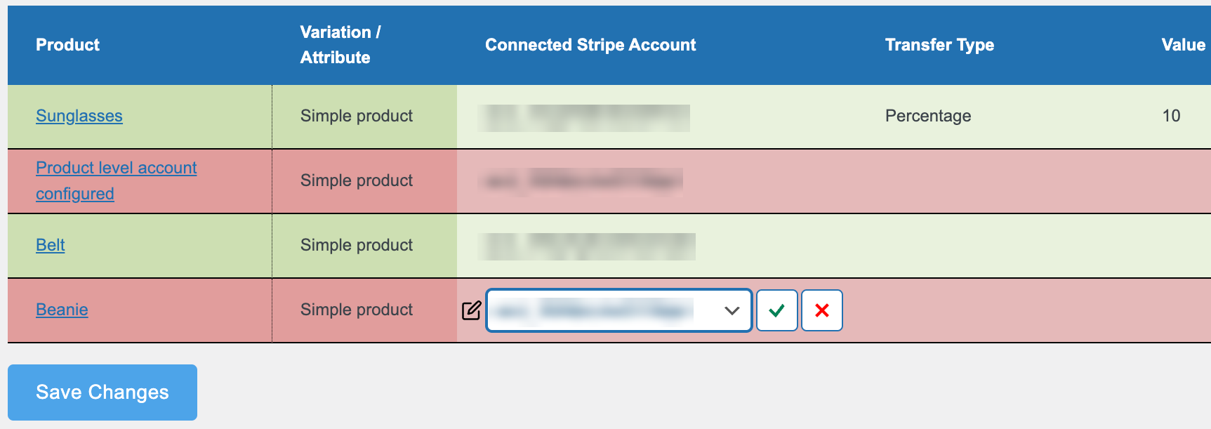 Editing Values in the Bulk Editor